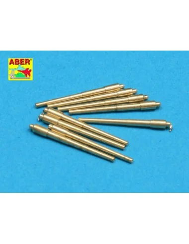 Set of 9 pcs 406 mm barrels for Missouri, 1/700 - Aber Models RE-70...
