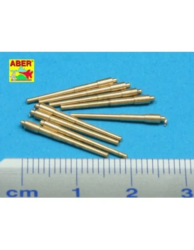 Set of 9 pcs 406 mm barrels for Missouri, 1/700 - Aber Models RE-70...