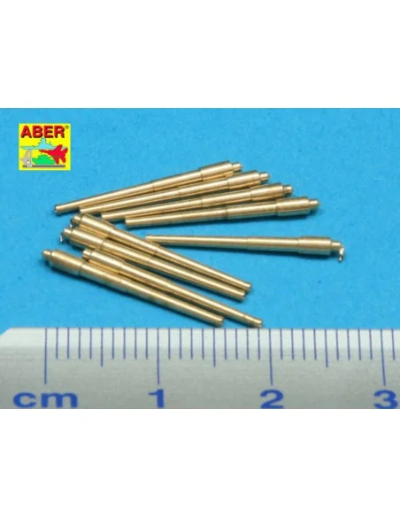 Set of 9 pcs 406 mm barrels for Missouri, 1/700 - Aber Models RE-70...