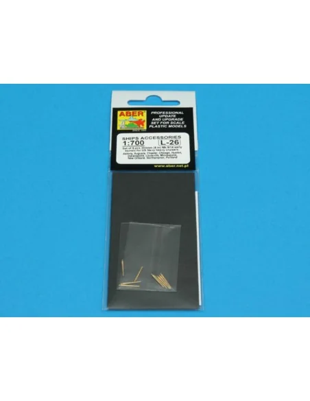 Set of 9 pcs 203 mm Barrels for New Orleans type, 1/700 - Aber Mode...