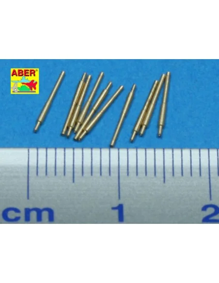 10 pcs 203 mm barrels for Atago, 1/700 - Aber Models RE-700 L27