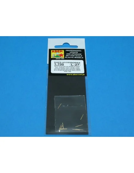 10 pcs 203 mm barrels for Atago, 1/700 - Aber Models RE-700 L27