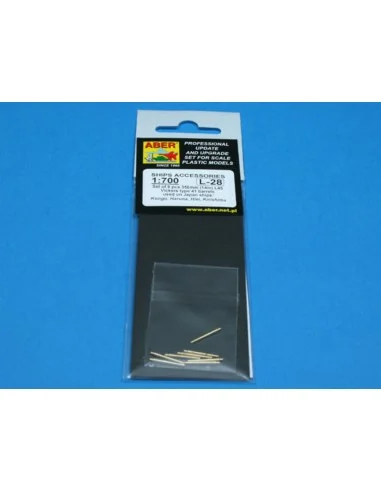 [NO_DESC] 8 pcs 356mm barrels for Kongo, 1/700 - Aber Models RE-700...