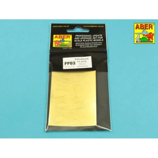 Engrave plate - Aber Models PP03