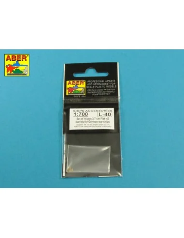 Set of 16 pcs 3, 7 cm Flak 42 gun barrels for German war ships, 1/7...