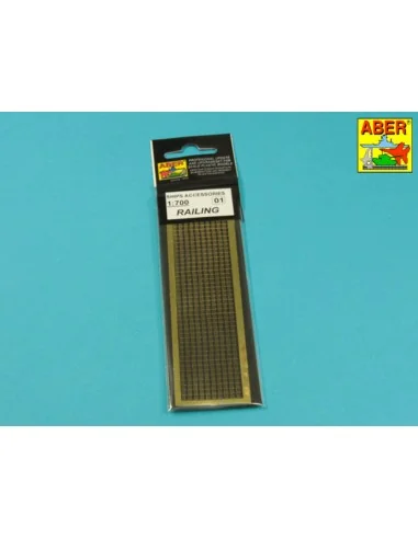 Railing 3 bar horizontal, 1/700 - Aber Models RE-700-01