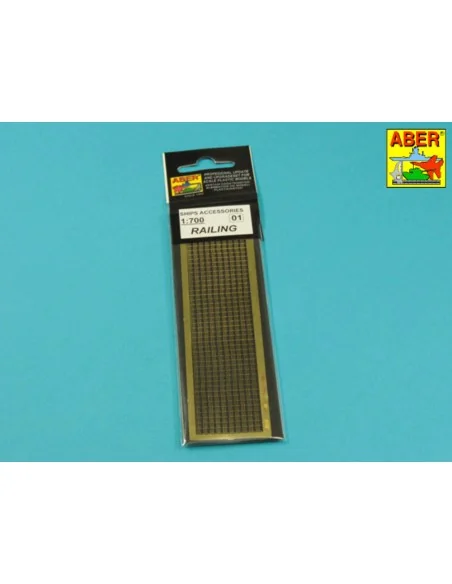 Railing 3 bar horizontal, 1/700 - Aber Models RE-700-01