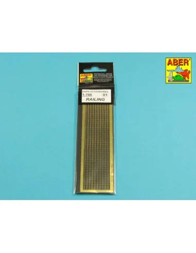 Railing 3 bar horizontal, 1/700 - Aber Models RE-700-01