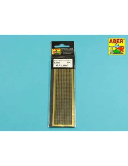 Railing 3 bar horizontal, 1/700 - Aber Models RE-700-01