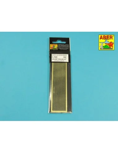 Aslant railing 45, 1/700 - Aber Models RE-700-02