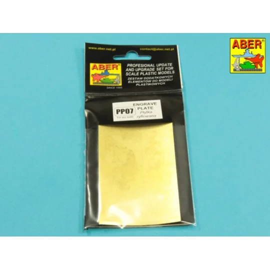 Engrave plate - Aber Models PP07