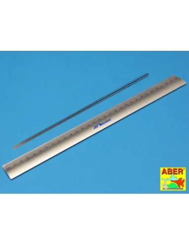 Steel round 0, 3mm length 250mmx12pcs - Aber Models SR 03