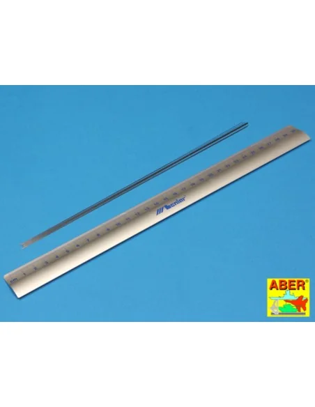 Steel round 0, 3mm length 250mmx12pcs - Aber Models SR 03