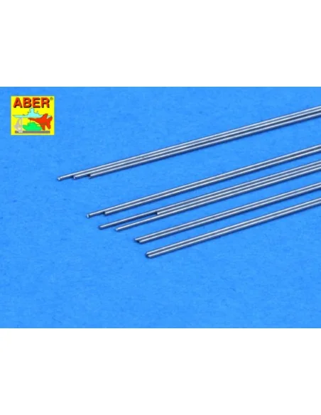 Steel round 0, 4mm length 250mmx12pcs - Aber Models SR 04