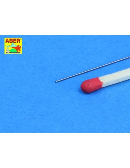 Steel round 0, 4mm length 250mmx12pcs - Aber Models SR 04