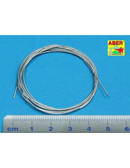 Stainless Steel Towing Cables O 0, 6mm, 1 m long - Aber Models TCS 06