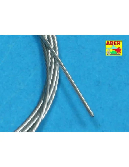 Stainless Steel Towing Cables O 0, 6mm, 1 m long - Aber Models TCS 06