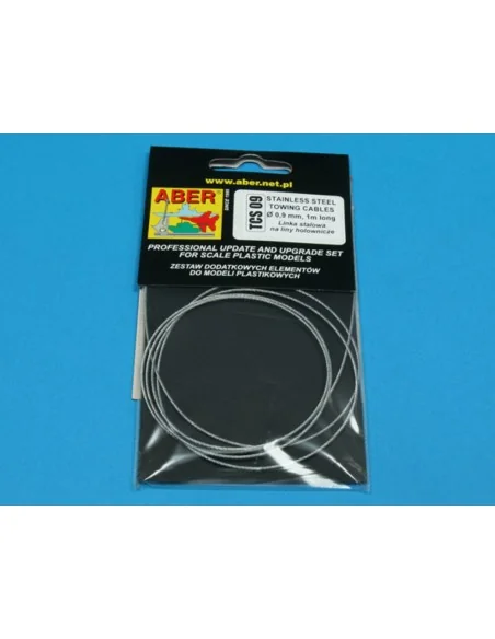 Stainless Steel Towing Cables 0, 9mm 1 m long - Aber Models TCS 09