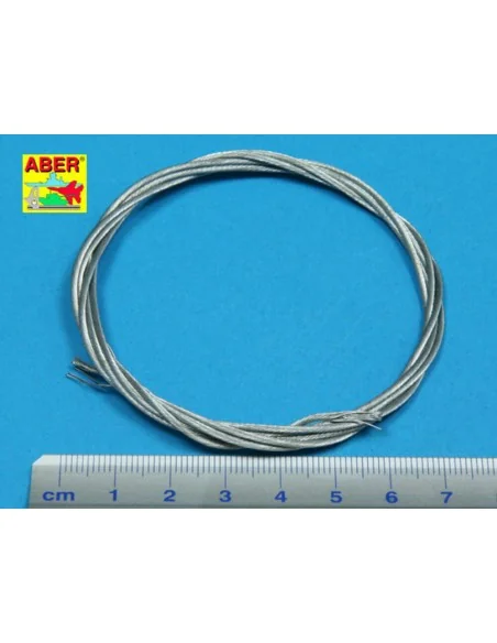 Stainess steel towing cables o 1, 3 mm, 1m long - Aber Models TCS 13