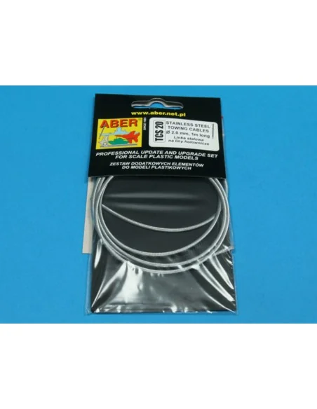 Stainless Steel Towing Cables O 2, 0 mm, 1 m long - Aber Models TCS 20