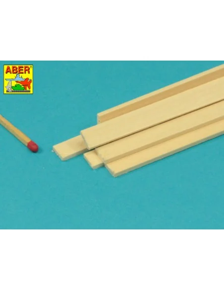 Limewood slats 2 x 8 x 245mm x 8 pcs. - Aber Models WL 2X8