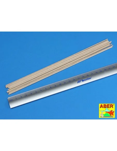 Wood round rods 2mm - Aber Models WR2