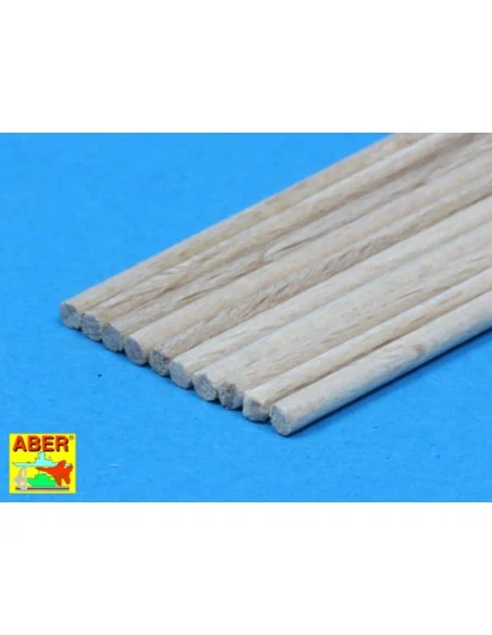 Wood round rods 2mm - Aber Models WR2