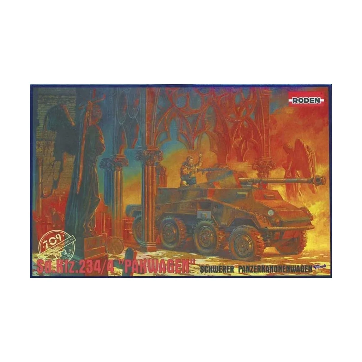 Sd.Kfz 234/4 ''Pakwagen'', 1/72 - Roden 709 Sd.Kfz 234/4 ''Pakwagen'', 1/72 - Roden 709