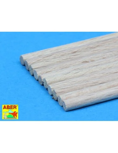 Wood round rods 3mm - Aber Models WR3