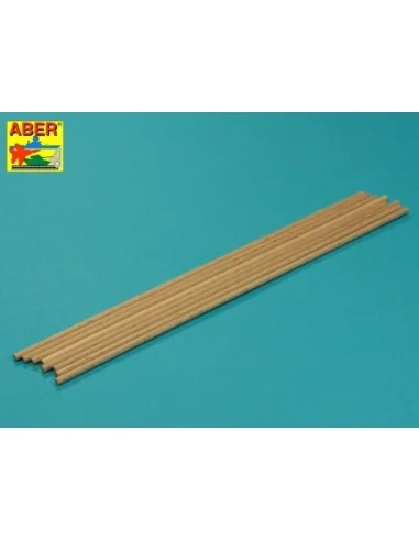 Wood round rods 4mm length 250mm x 8 pcs. - Aber Models WR4