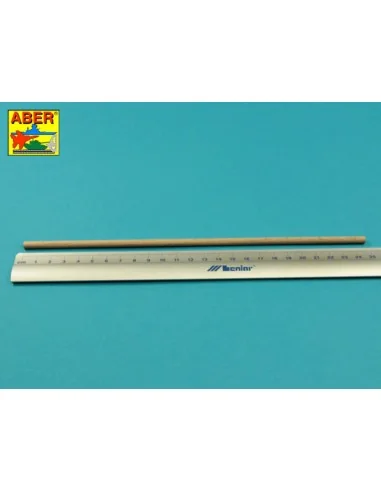 Wood round rods 5mm length 245mm x 6 pcs. - Aber Models WR5