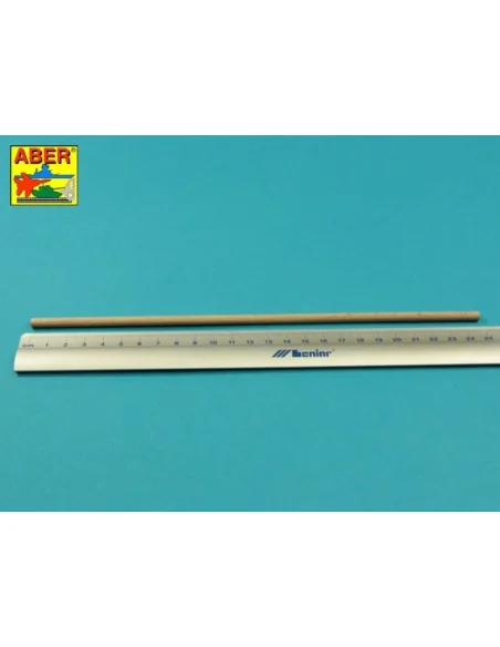 Wood round rods 5mm length 245mm x 6 pcs. - Aber Models WR5