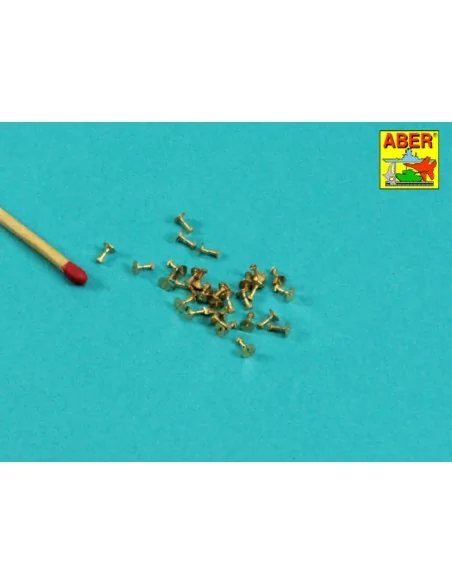 Turned Hexagonal bolts (1, 34x1, 60mm) x 30 pcs., 1/16 - Aber Model...
