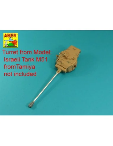 [NO_DESC] 105mm D1504 L/44 barrel with muzzle brake for Sherman M51...