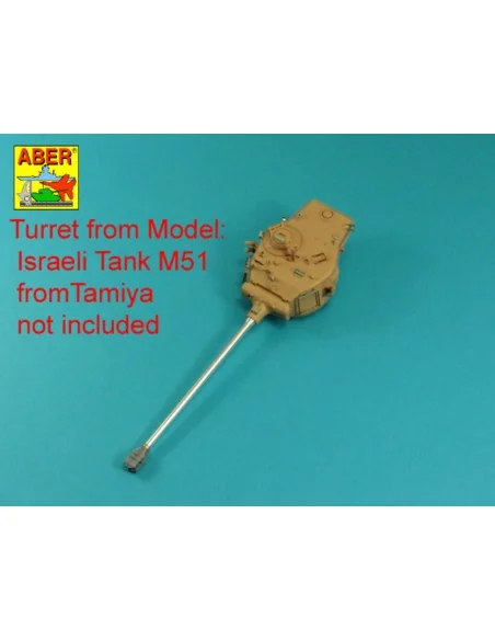 105mm D1504 L/44 barrel with muzzle brake for Sherman M51, 1/35 - A...