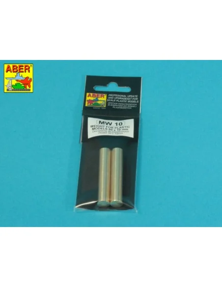 WEIGHT FOR PLASTIC MODELS 50 x 10 mm x 2 pcs. - Aber Models MW-10