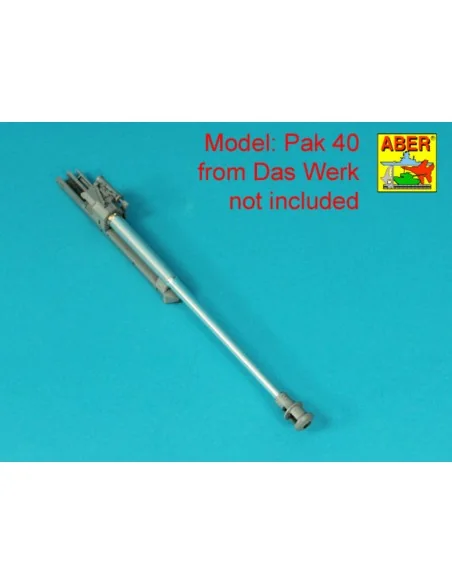 Barrel for German 75 mm PaK 40 gun without muzzle brake, 1/16 - Abe...