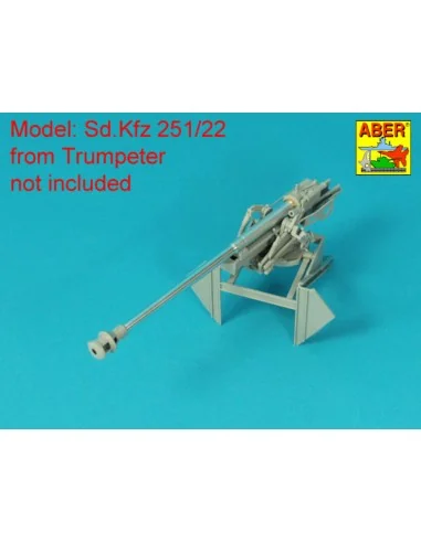 Barrel for German 75 mm PaK 40 gun without muzzle brake, 1/16 - Abe...