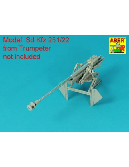 Barrel for German 75 mm PaK 40 gun without muzzle brake, 1/16 - Abe...