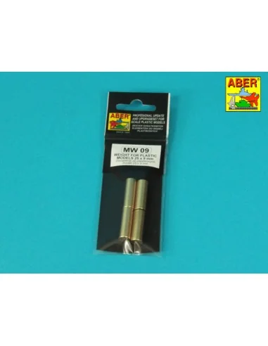 WEIGHT FOR PLASTIC MODELS 25 x 9 mm x 4 pcs. - Aber Models MW-09