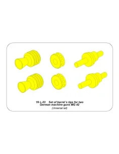 Set of barrel's tips for two German machine guns MG 42, 1/16 - Aber...