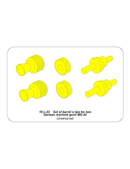 [NO_DESC] Set of barrel's tips for two German machine guns MG 42, 1...