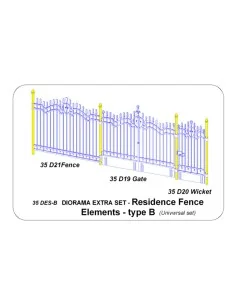 [NO_DESC] Residence Fence Elements - type B, 1/35 - Aber Models 35 ...