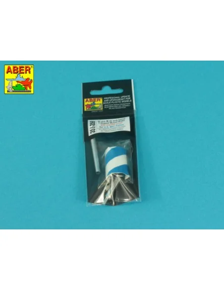 90 mm barrel Y-Shaped Muzzel Brake with mantlet for M47, 1/35 - Abe...