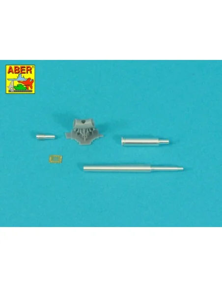 90 mm barrel Y-Shaped Muzzel Brake with mantlet for M47, 1/35 - Abe...