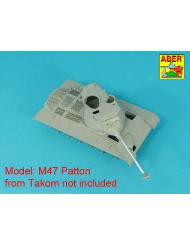 90 mm M-36 tank barrel T-shaped Muzzle Brake with mantlet cover for...