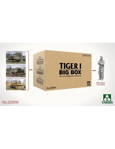 Tiger I Big Box Mid+Late+Mid/Otto Carius + 1/16 Otto Carius (Limite...