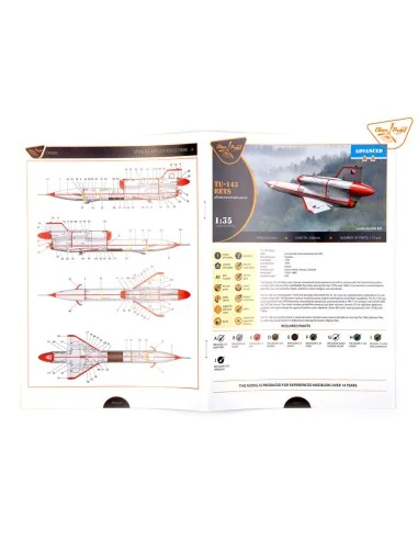 Tu-143 Reys photo reconnaissance, 1/35 - Clear Prop Models CP3505