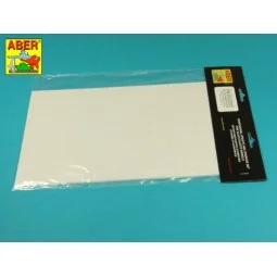 Polystyrene plates 195 x 315 x 0,50 mm x 4 pcs. - Aber Models PS-2