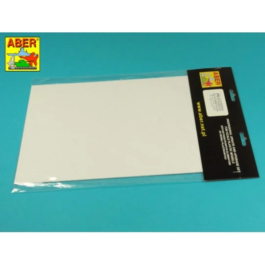 Polystyrene plates 195 x 315 x 0,75 mm x 3 pcs. - Aber Models PS-3